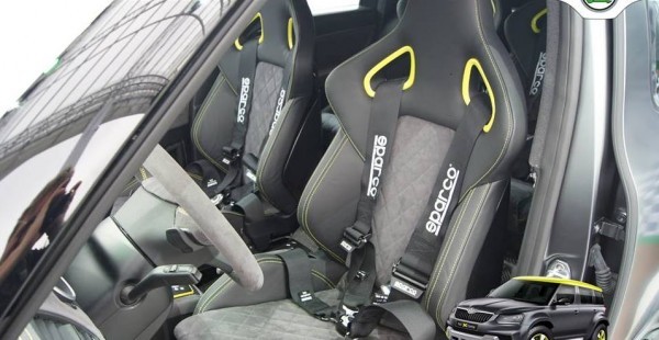 Skoda Yeti Xtreme 4-point seat belts