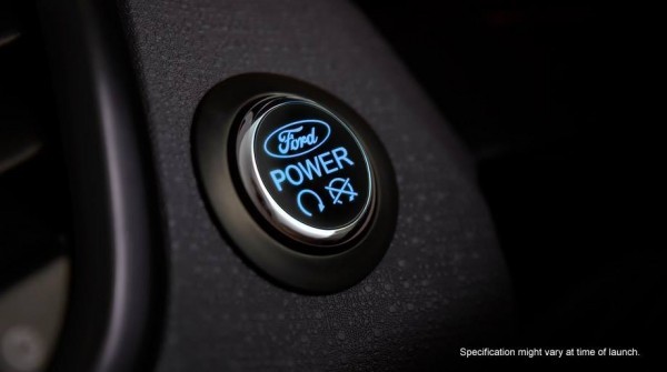 Ford Fiesta facelift engine start stop button