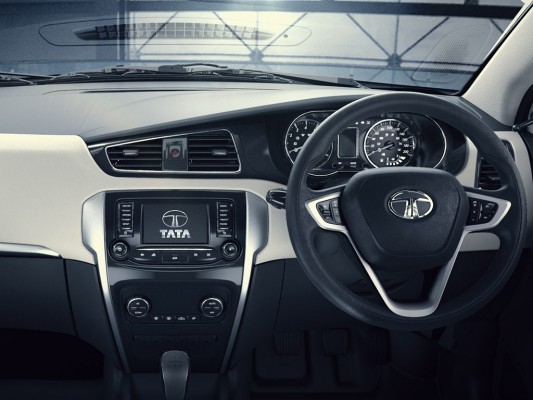 Tata Zest dashboard and steering