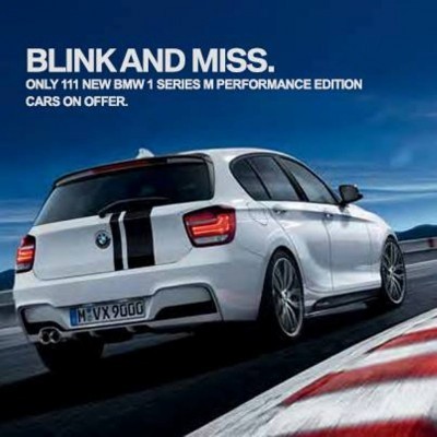 BMW 1 Series Performance Edition rear profile
