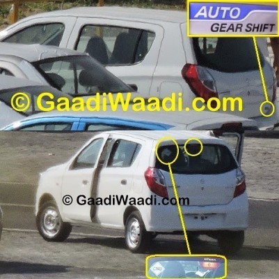 Maruti Alto K10 AMT facelift rear with AMT gearbox