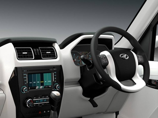 New Mahindra Scorpio mulitfunctional steering wheel