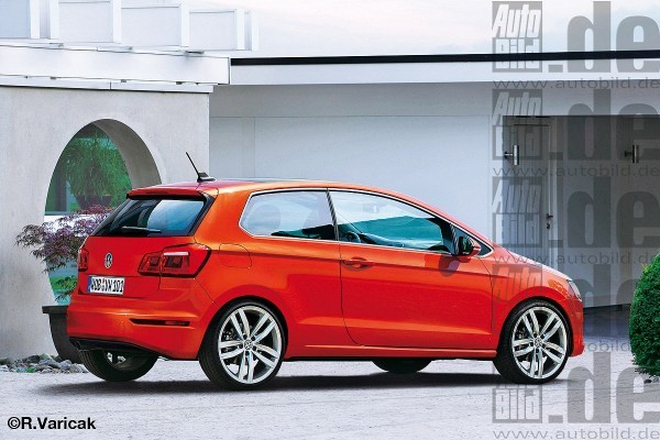 Next Volkswagen Polo rendered rear profile