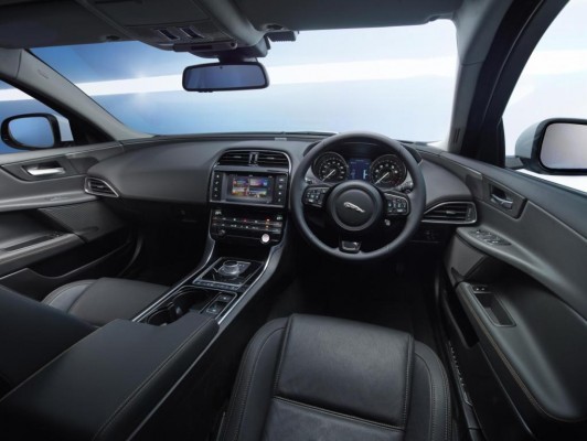 New Jaguar XE Sedan dashboard and interiors