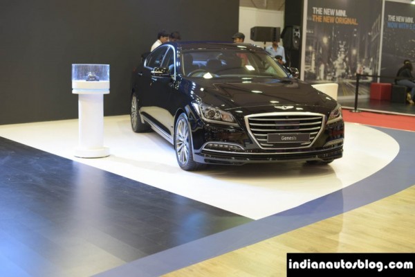 Hyundai Genesis showcased in India grille