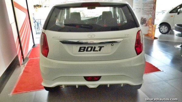 Tata Bolt with sporty Body Kit rear profile
