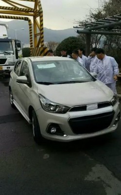 2016 Chevrolet Beat (Spark) spied front profile