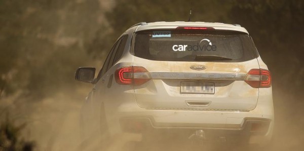 2016 Ford Endeavour Spied off-road rear