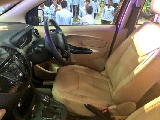 Ford Figo Aspire compact sedan interiors