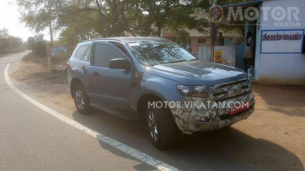 New Ford Endeavour spied in India