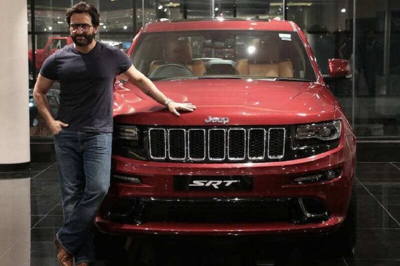 Saif Ali Khan With Jeep Grand Cherokee SRT