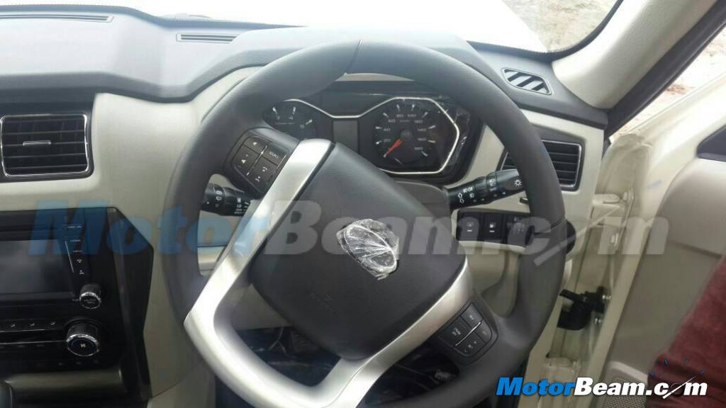 2015 Mahindra Scorpio facelift steering