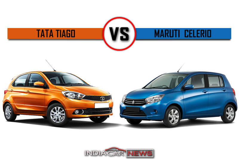 Tata Tiago vs Maruti Celerio comparison report