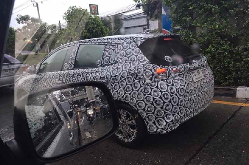 Toyota Yaris India spied rear