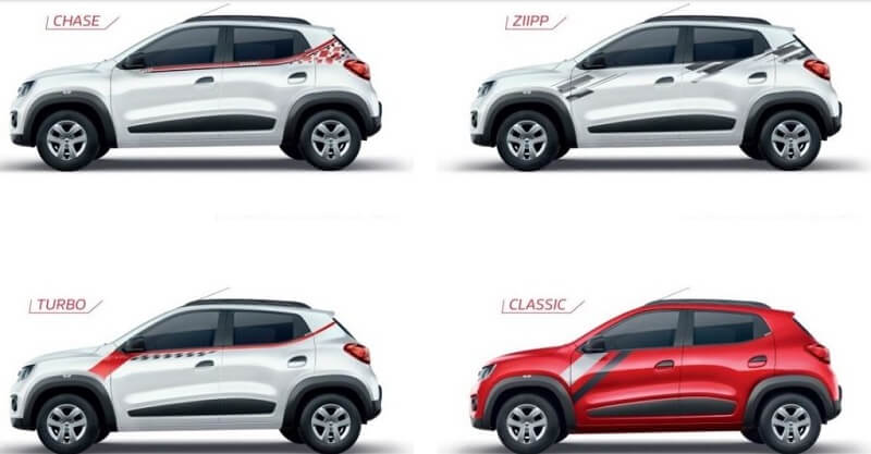 Renault Kwid Live for More Collection colours
