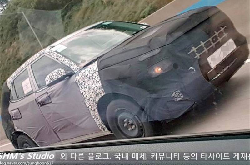 New Hyundai Compact SUV Spied Testing