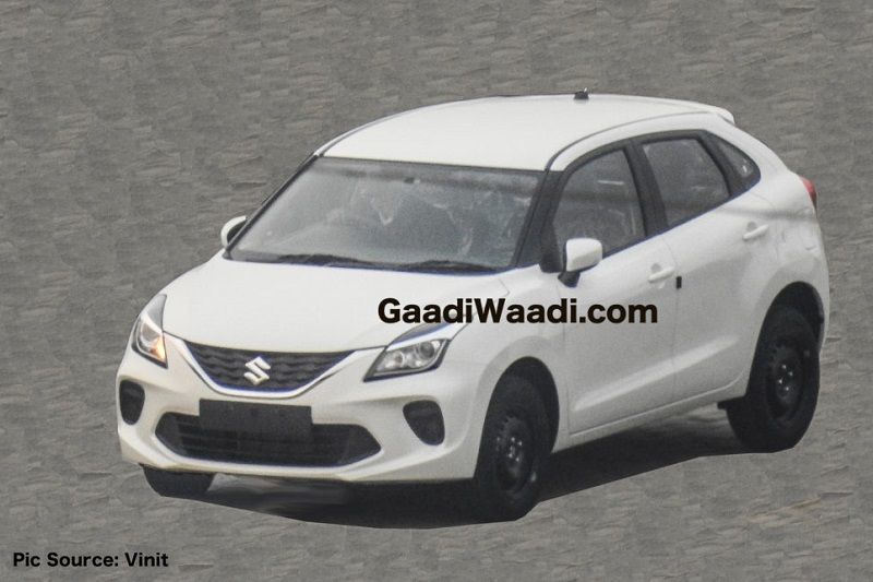 Baleno facelift spied