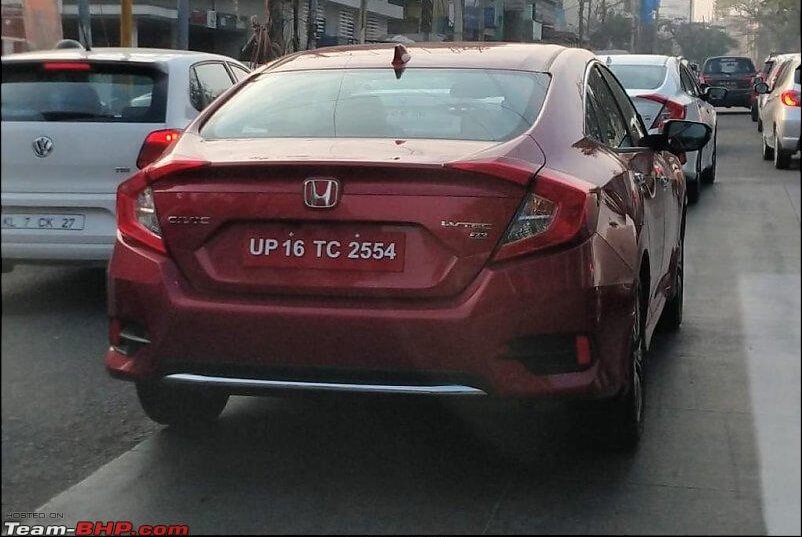 2019 Honda Civic ZX Red Spied