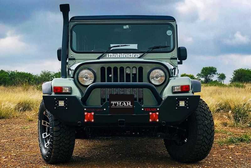 All New Mahindra Thar Spotted With Production Body Panels