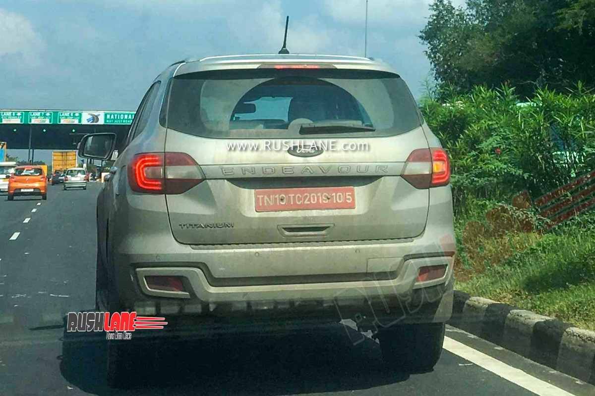 2020 Ford Endeavour BS6 rear spied