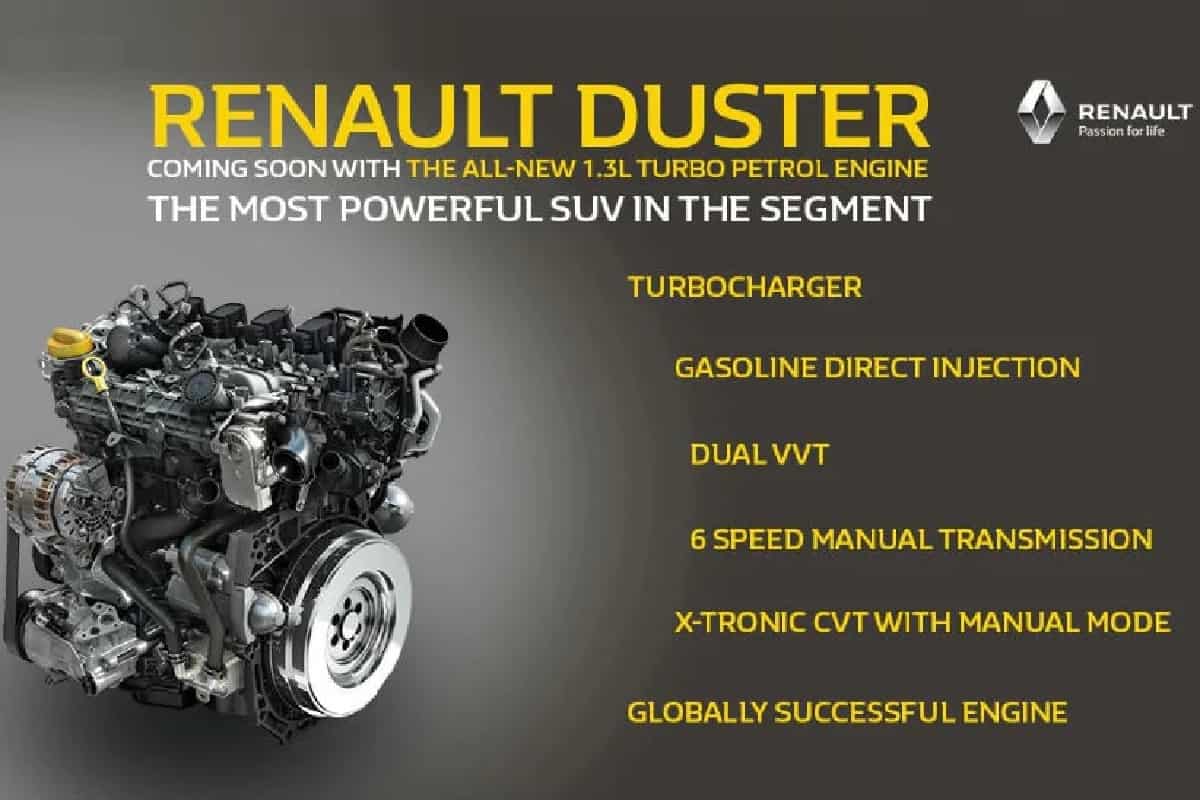 Renault Duster turbo petrol specs