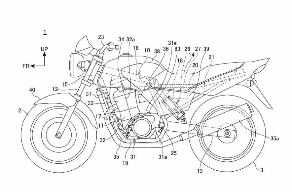 Honda CB250 patent