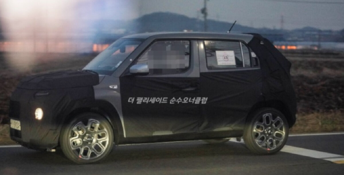 Hyundai AX Mini SUV Spied Side