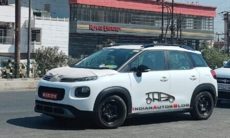 Citroen Compact SUV side spied