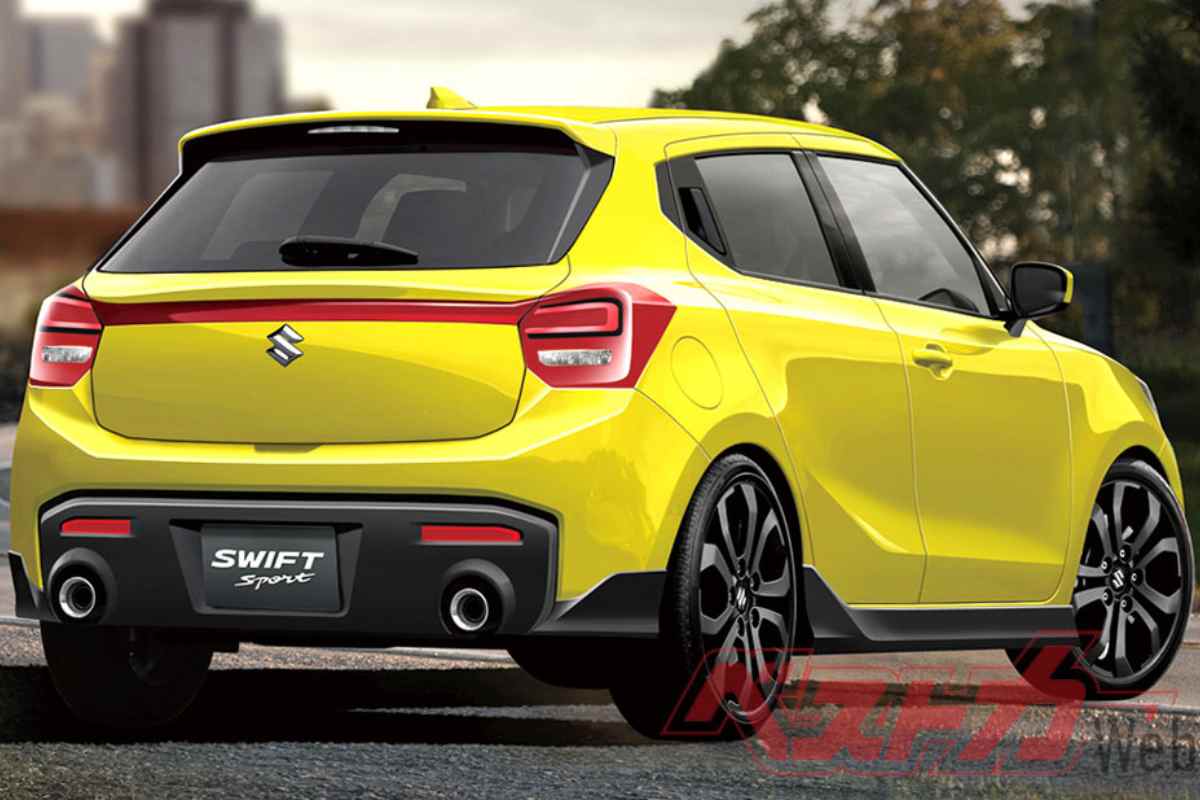 Next-Gen Suzuki Swift Sport Render Rear