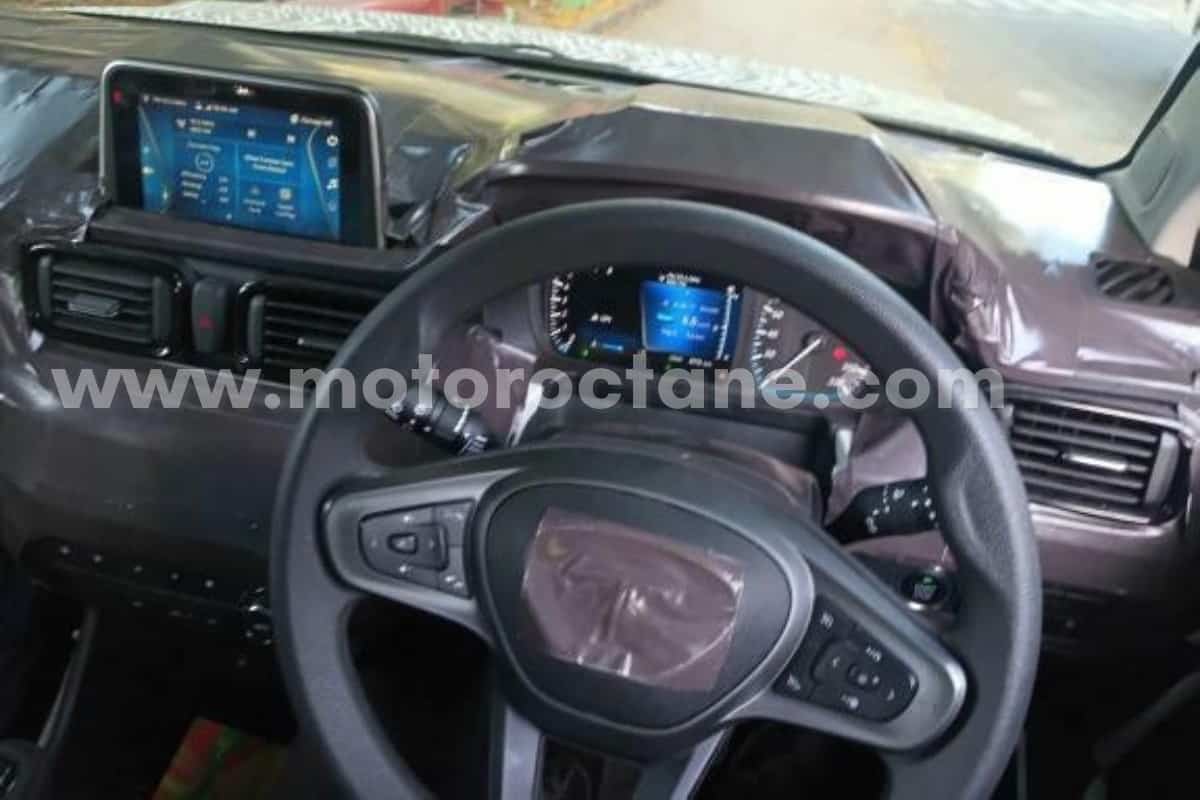 Tata HBX steering wheel spied