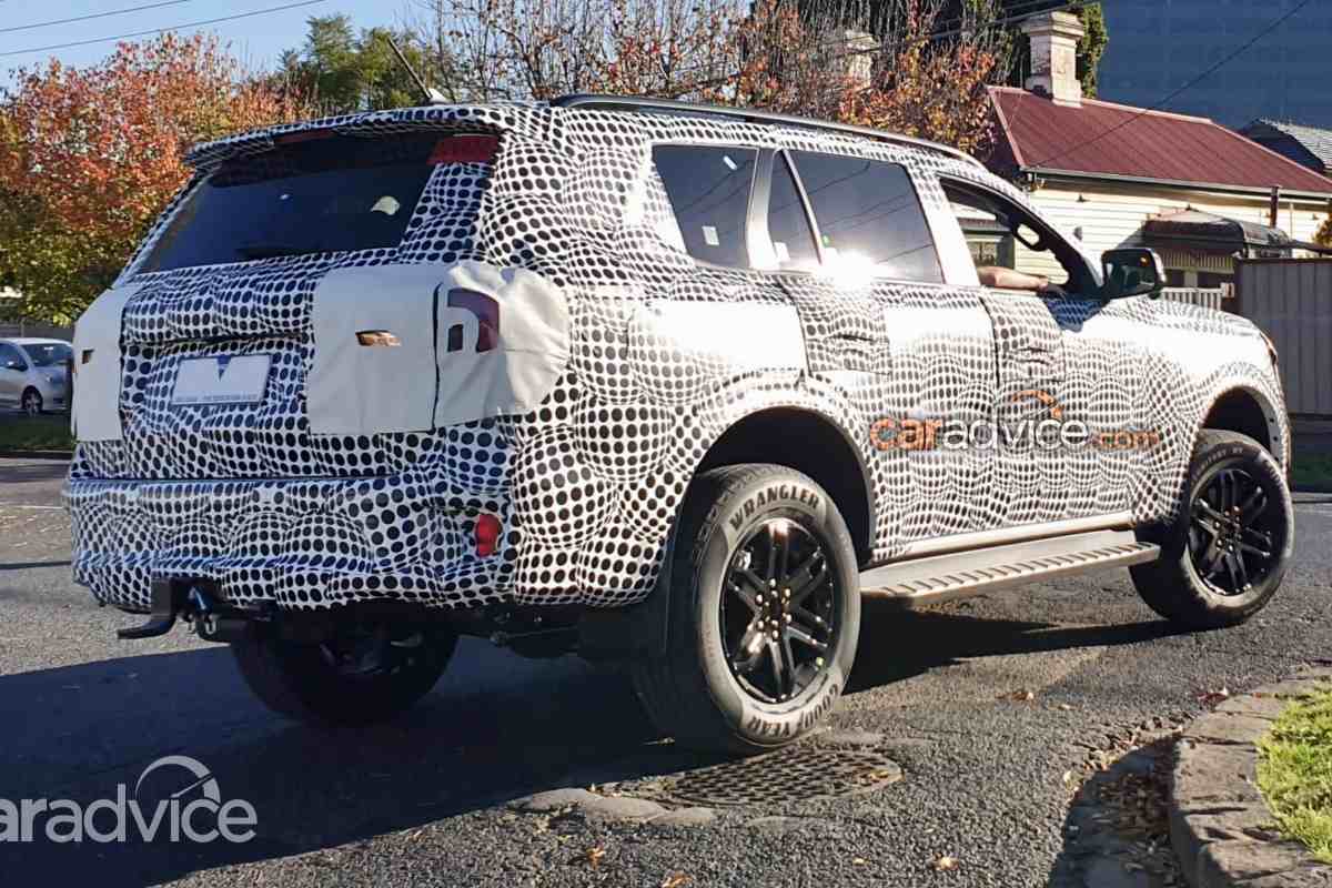 2022 Ford Endeavour Spied rear