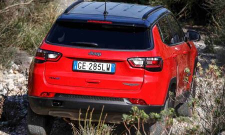 Facelifted Jeep Compass Trailhawk rear