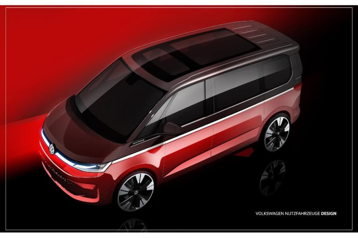 New-gen Volkswagen T7 Multivan Sketch