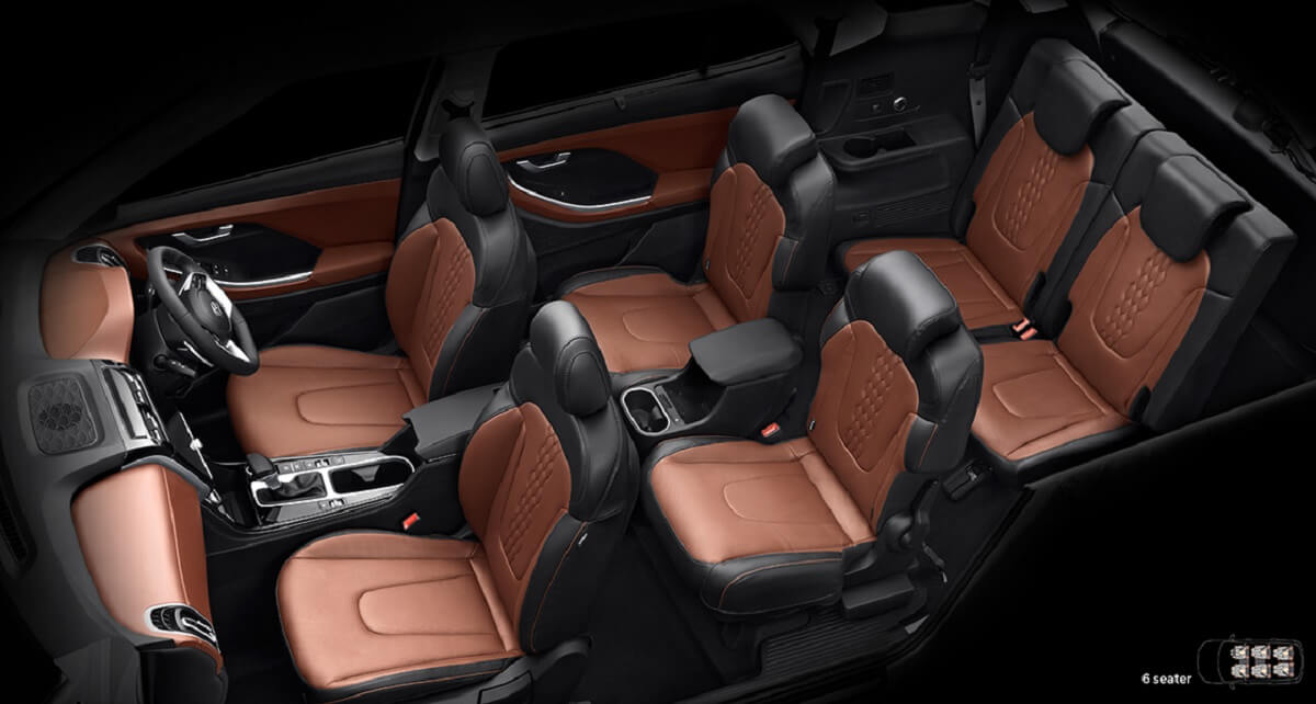 Hyundai Alcazar 6-seater interior