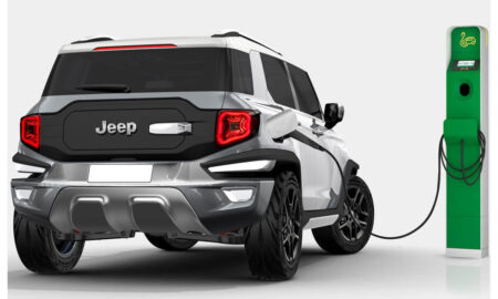 Jeep compact SUV rendered rear