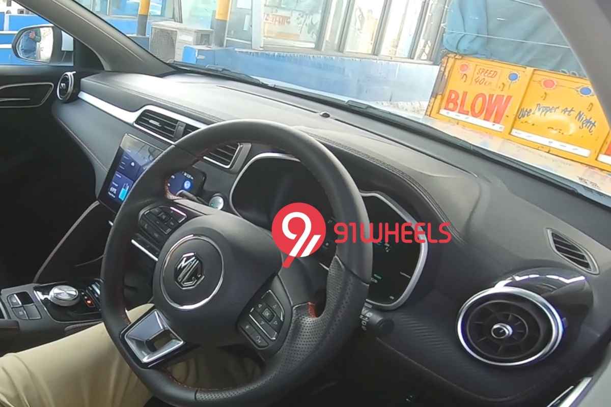 2022 MG ZS EV Facelift interior Spied