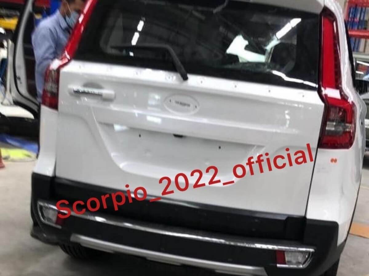 2022 Mahindra Scorpio rear Leaked