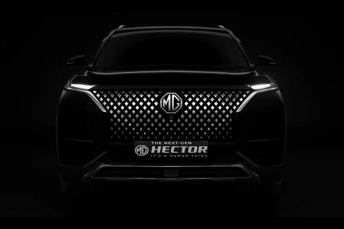 2022 MG Hector facelift Teaser