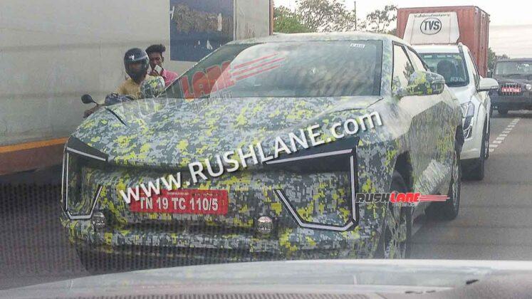 New Mahindra SUV Coupe Spied