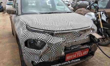 Tata Punch Electric Front Charging Slot Spied
