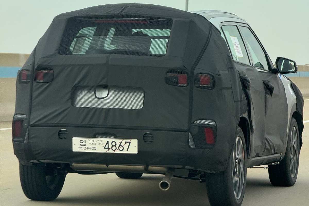 Hyundai Creta EV Rear Spied