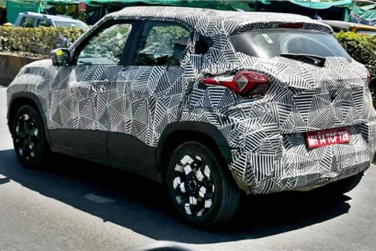 Tata Punch Facelift Rear Spied